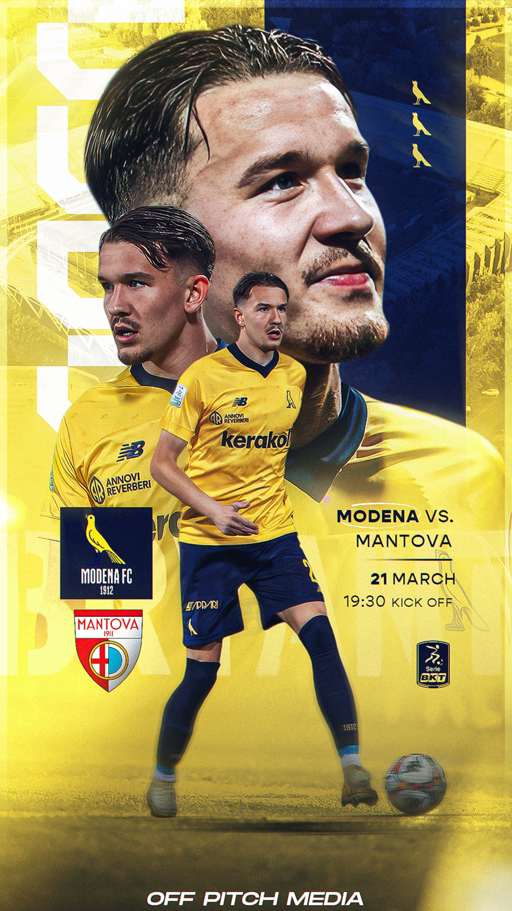 Matchday design – Modena vs Mantova